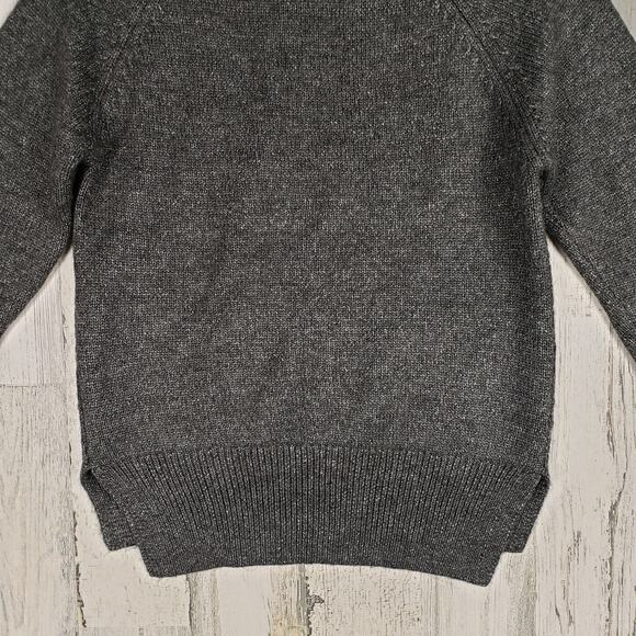NWT St. John's Bay Gray Metallic Heavyweight Crew Neck Sweater Womens Size Small - Picture 9 of 11